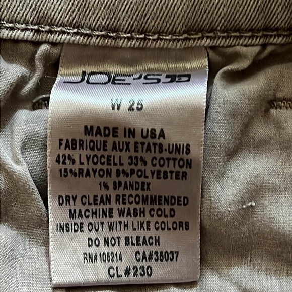 Joe’s Jeans Gray stretch raw hem W28 shorts - Picture 5 of 5